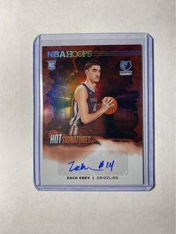 2024-25 ZACH EDEY AUTO PANINI HOOPS HOT SIGNATURES ROOKIE RC AUTOGRAPH