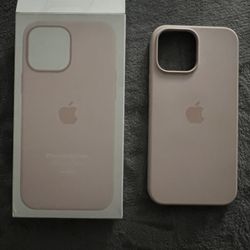 OEM Silicone Phone Case -Iphone 13 Pro Max - Chalk Pink