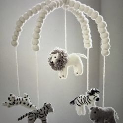 West Elm Safari Animal Felt Mobile