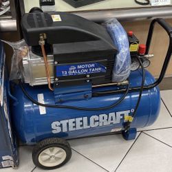 Steel craft 5HP 5 Horsepower Motor 13 Gal  Air Compressor
