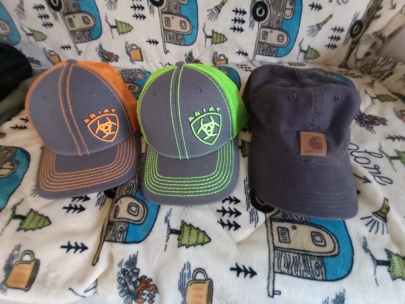 Carhartt Pants, Shirt, Hat/ Ariat Hats