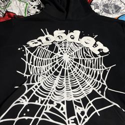 Black And White Sp5der Hoodie