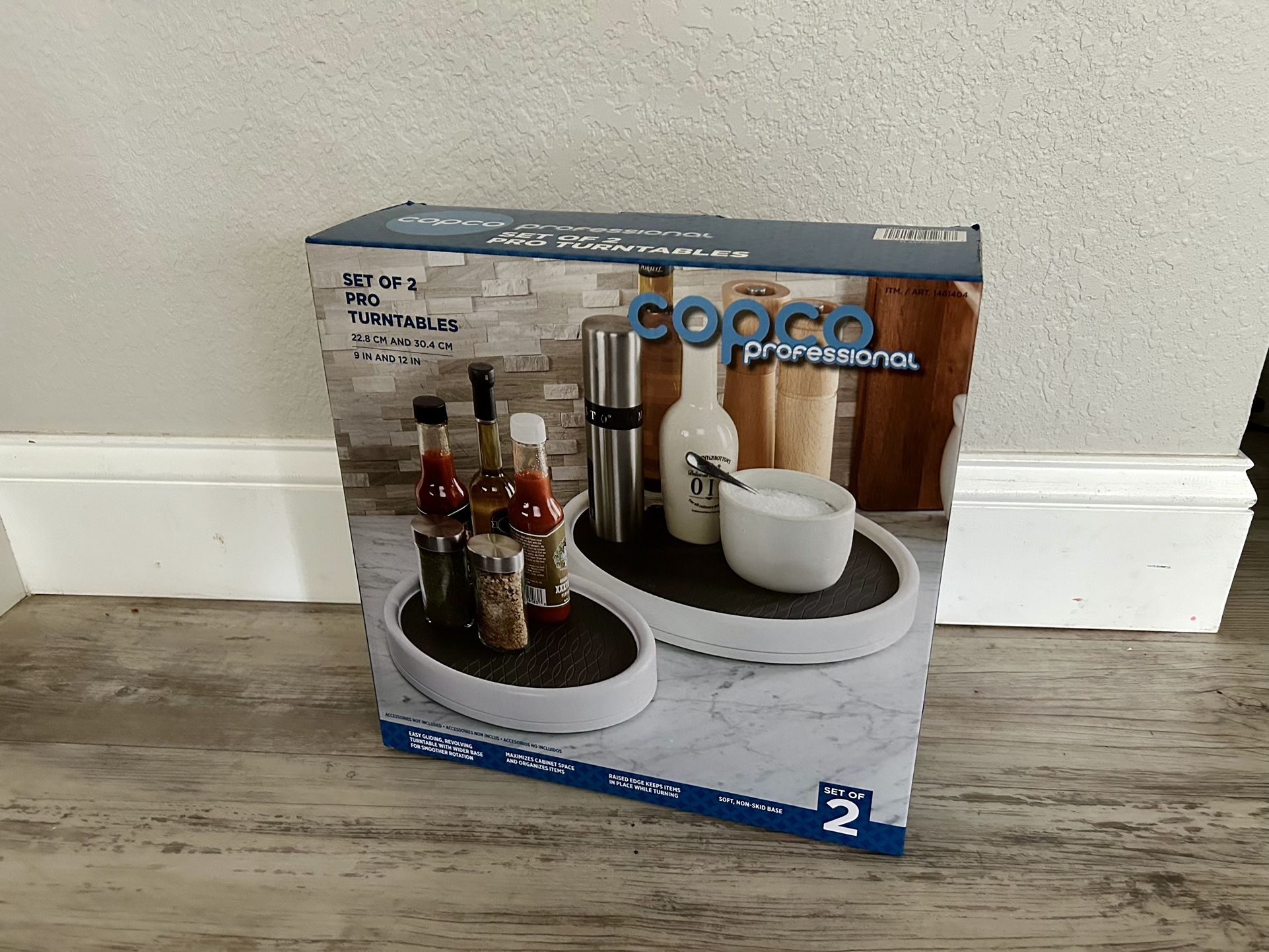 Copco Professional Pro Turntables Set of 2 for Condiments, Snacks and Beverages