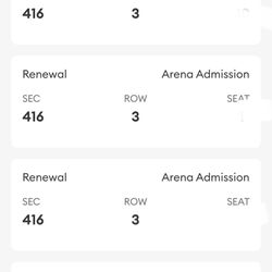 Houston Rocket Vs New Orleans Pelicans - Friday, November10, Section 416, Row 3 