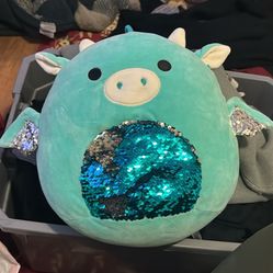 Squishmallow Blue Dragon