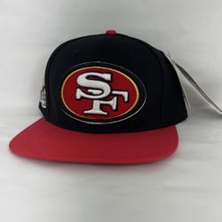 San Francisco 49ers new era snapback hat (Black And Red)