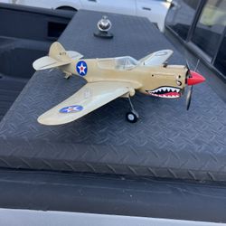 Cox P-40 Flying Tiger Control Line Model Airplane Vintage Testors Wen Mac  