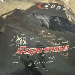 Supreme AOI Hooded Work Jacket Black Size Large 
