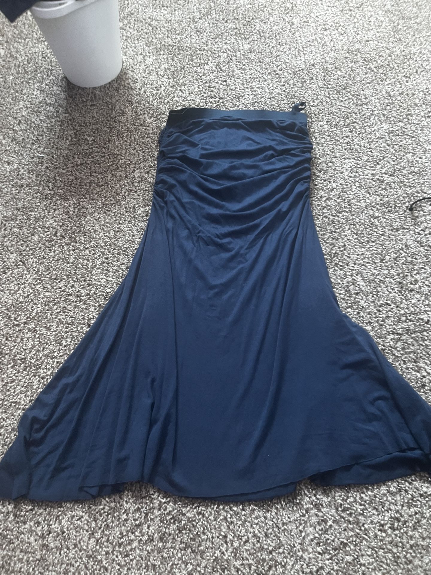 Blue Tube Top Dress