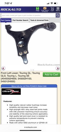 Control Arm Hyundai Elantra