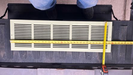 Cold air register 9 3/4 x 31 1/2
