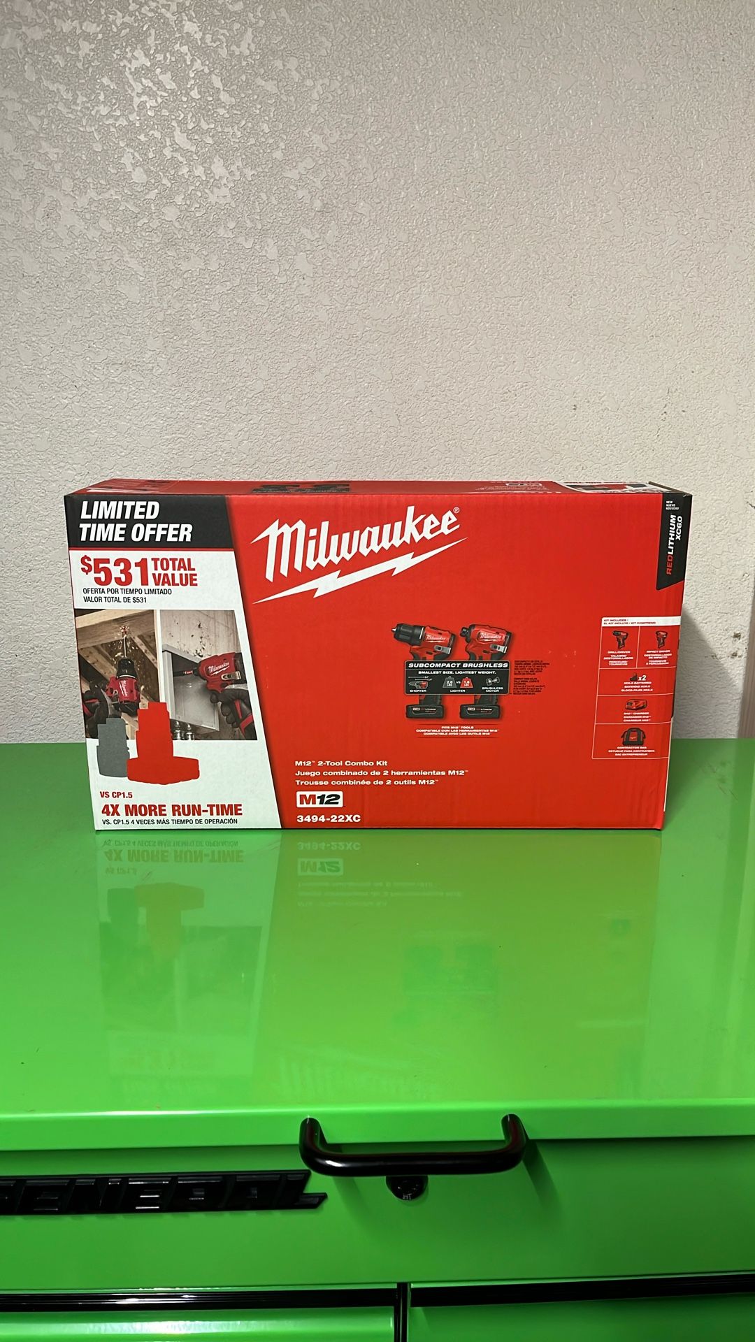 Milwaukee M12 Brushless Kit 3494-22XC