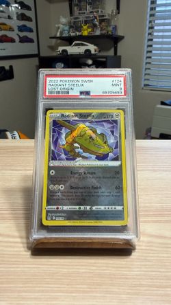 PSA 9 Radiant Steelix 124/196 Lost Origin Pokémon Card