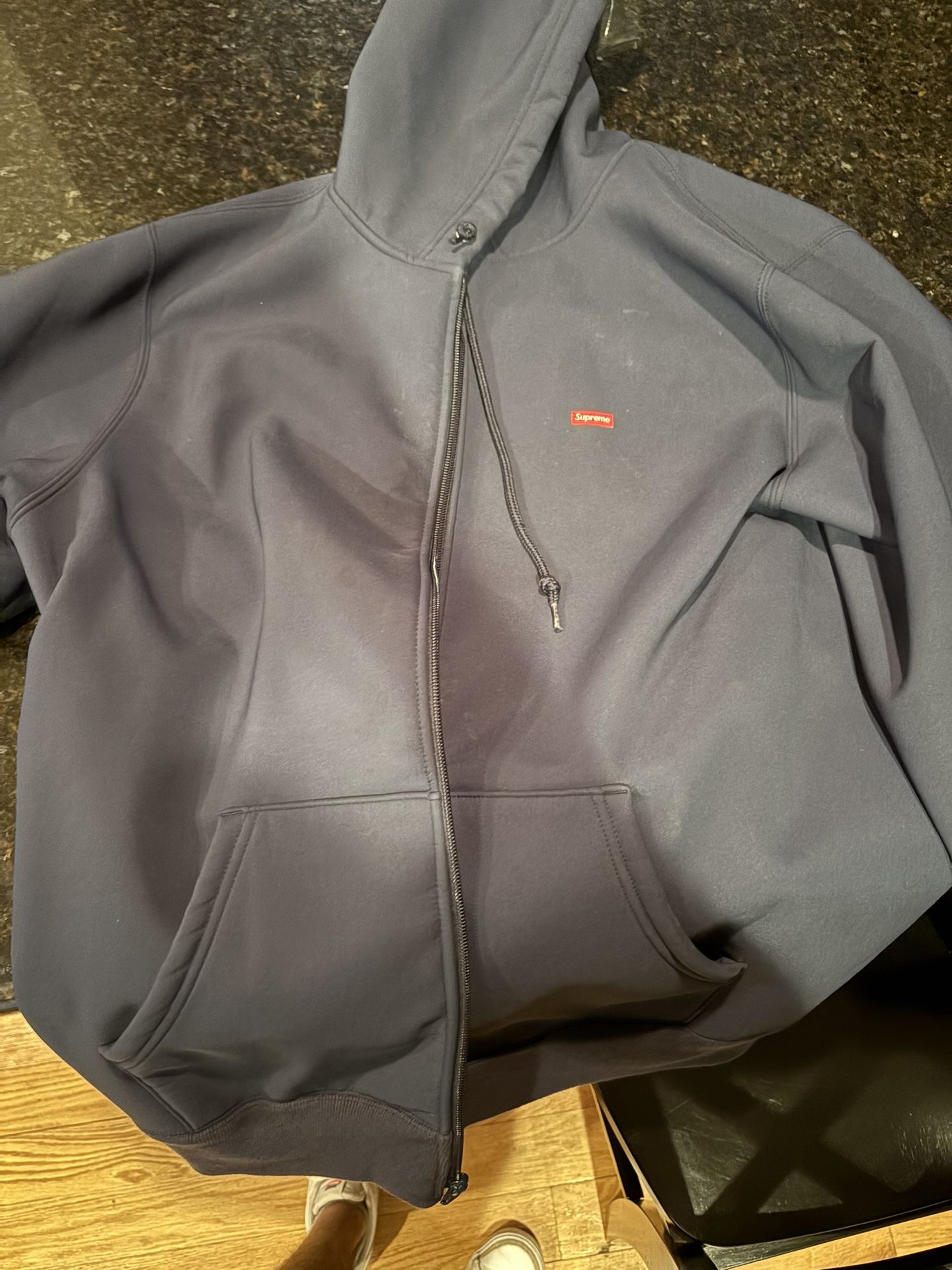 Navy blue Supreme Windbreaker Jacket