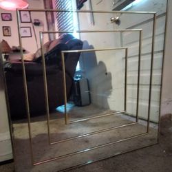 Antique Brass Mirror