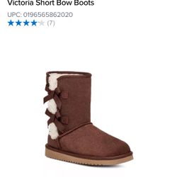 Koolaburra By UGG Boots — Dark Brown Short Bow Boots