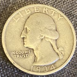 25 cents 1934
