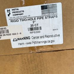 Two Hole Pipe Straps! New