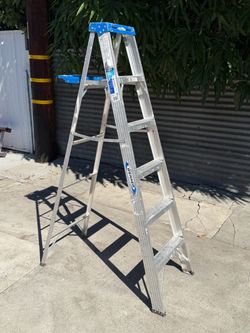 Werner 6ft Aluminum Step Ladder with Paint Tray