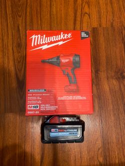 New Milwaukee M18 brushless Precision Blower (0887-20) & M18 High Output XC 6.0 Battery