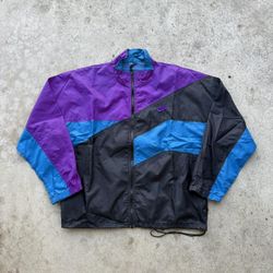 Vintage 80’s 90’s Nike Windbreaker Full Zip Jacket  