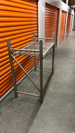 Heavy duty commercial shelving… four-foot and 8-foot risers