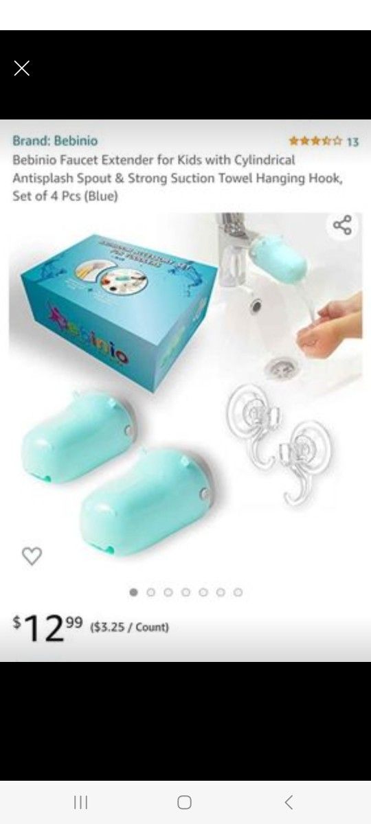 Brand New In 📦.  Set Of 2 Faucet Extenders For Kids . They Will Love This Amd So Would You! See All Photos.  Cash/ Pickup Only 