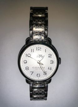 Coach Delancey White Dial Silver Steel Strap Women's Watch 6.25"