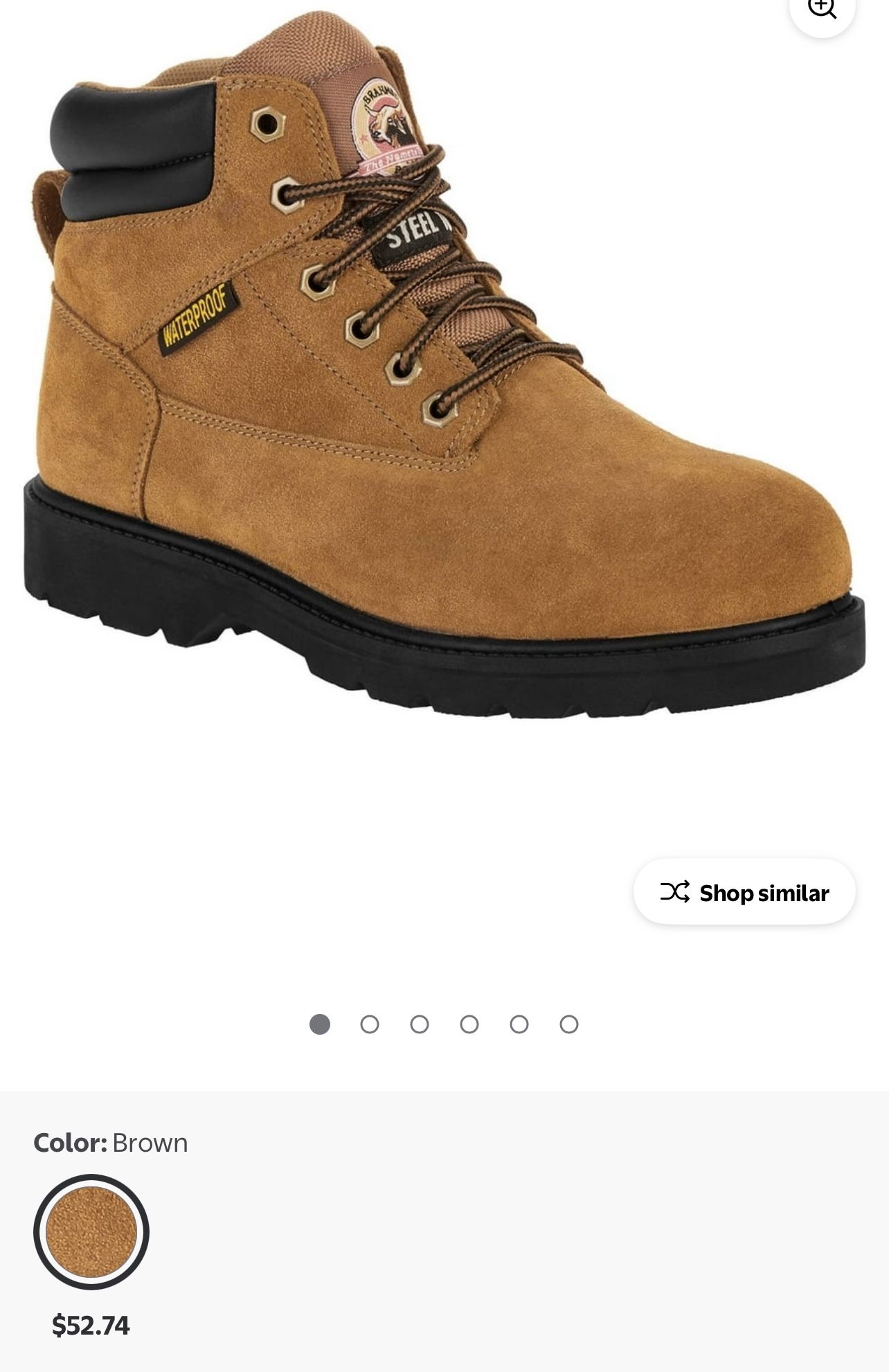 Brahma Men’s Alpha Waterproof 6” Steel Toe Work boots 🥾
