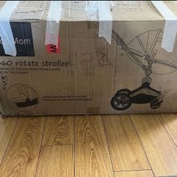 Hot Mom Luxury Baby Stroller gray Carriage Reversible