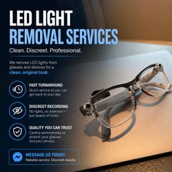 Meta Glasses LED Removal (Stealth Mode)