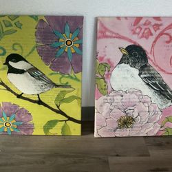 Two 24 X 18” Canvas Wrapped Art