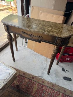 Wood Table Entery Decor