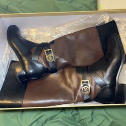 Leather Michael Kors Boots 100% Authentic 