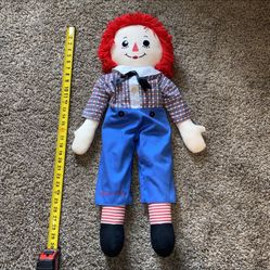 Raggedy Andy Doll 30” 2007 Hasbro