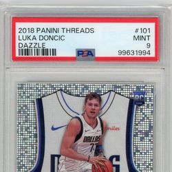 2018 Panini Threads RC Luka Doncic Dazzle Glitter Holo