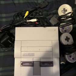Super Nintendo With Everything Plus 8 Games