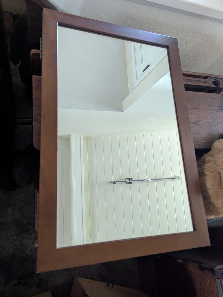 Over Door Mirror And Cabinet