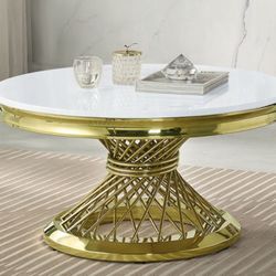 Gold&white Center Table , Luxurious Table 