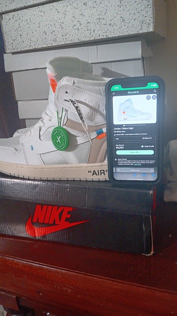 Jordan 1 Offwhite Euro (Size 10) Best Deal!!!