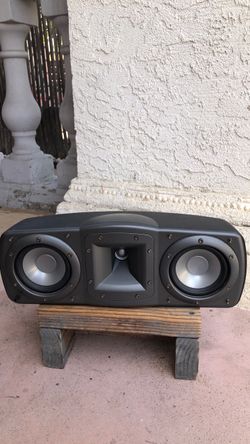 Klipsch center speakers.