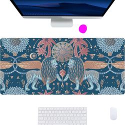 Large Gaming Mouse Pad,Cool Gaming Extended Desk Pad,Dark Mythic,PU Leather Waterproof Mousepad,Computer PC Laptop Pads for Home Office Gaming Work 31