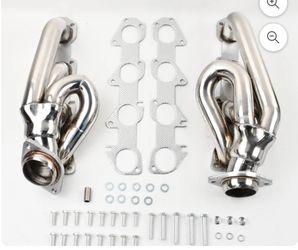 Shorty Stainless Exhaust Manifold Headers for Dodge Ram 1(contact info removed)-2018 5.7L HEMI