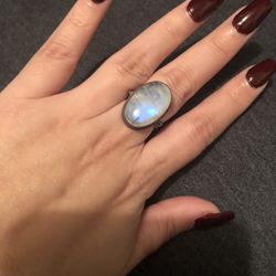 Sterling Silver Moonstone Ring