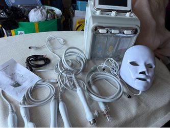 stars (79) Hydrogen Oxygen 7 in1 Facial Care Machine with Mask Multifunctional Face Skin Care Device Elite