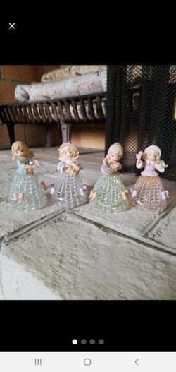 2001 Precious Moments Four Season's Spun Glass Bells Full Set

Excellent condition