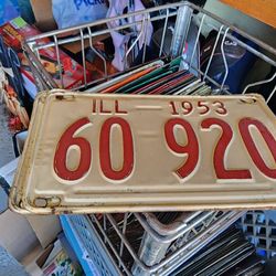 1953 ILL license plate
