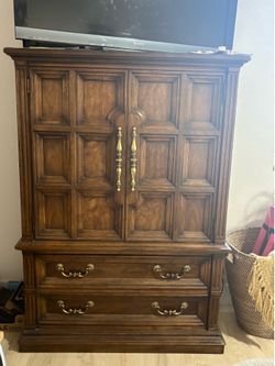 Drexel Armoire and 2 nightstands