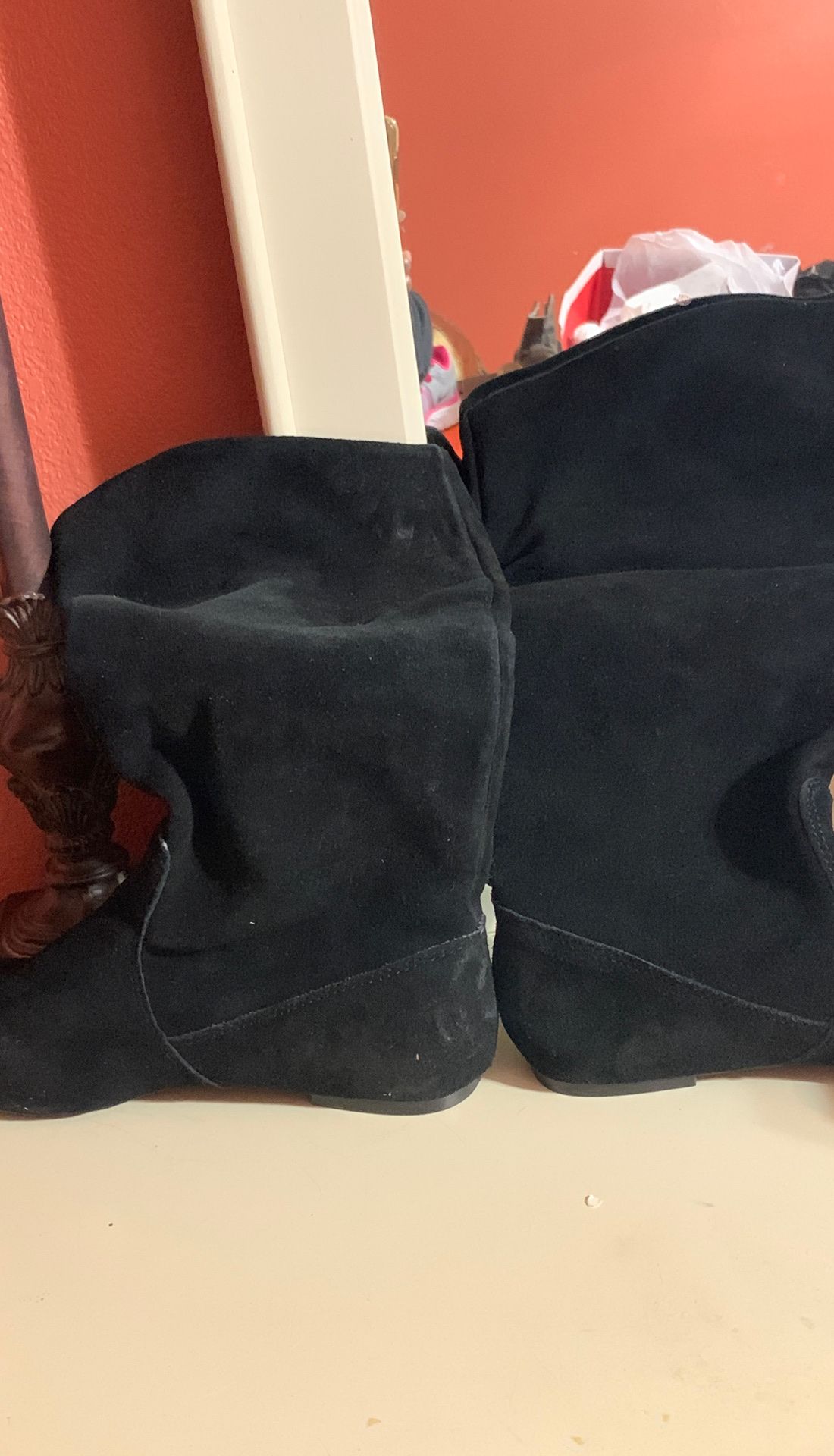 Black suede boots - Style & Co. size 8