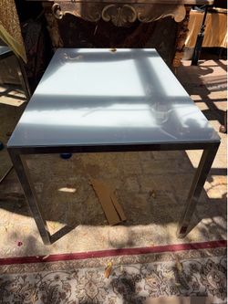 Glass table  ikea
